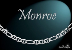Monroe - náramek rhodium